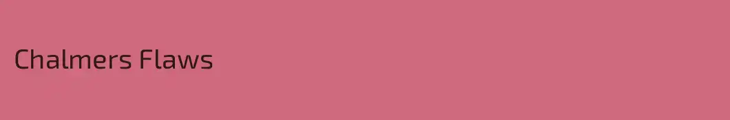 Chalmers Flaws
